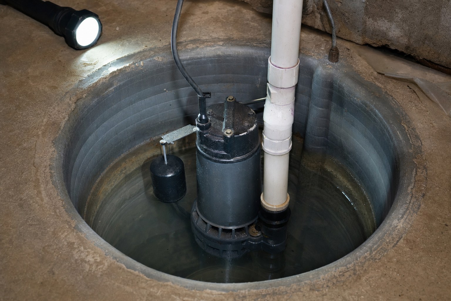 Sump pump emergency plumbing situation